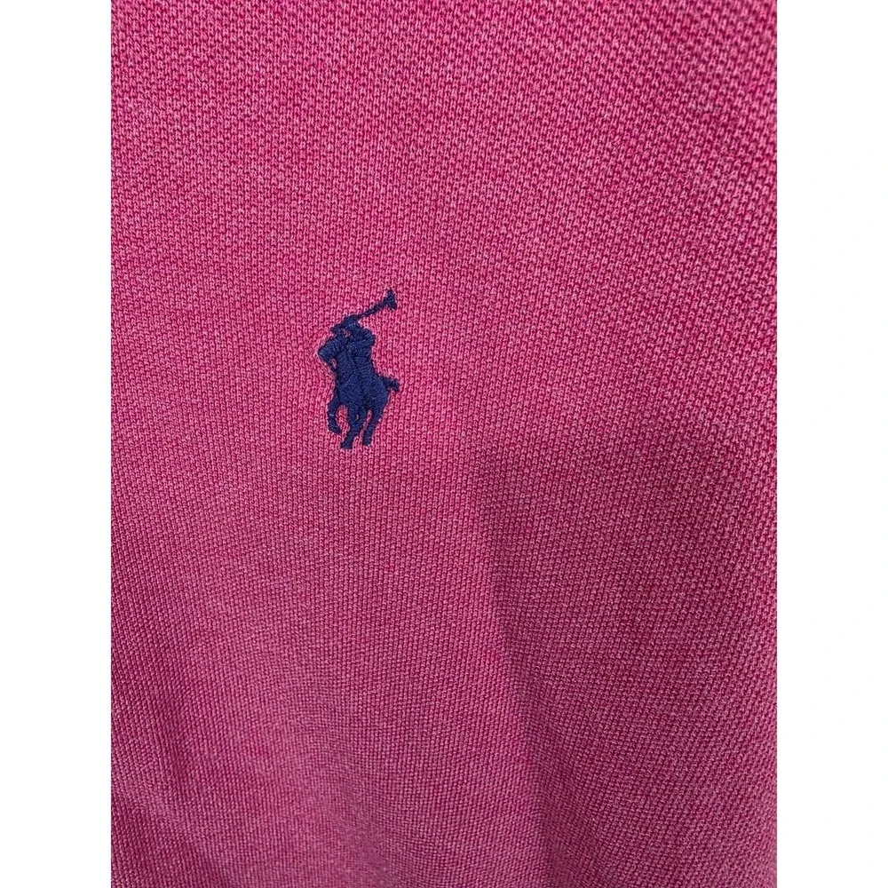 Polo Ralph Lauren Mens XL Red Pique Short Sleeve Pony‎ Logo Polo Shirt